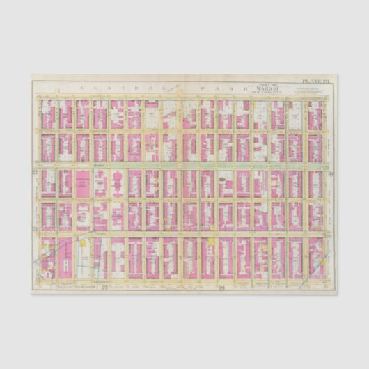 Manhatten, New York 3 Seidenpapier (Vorderseite)