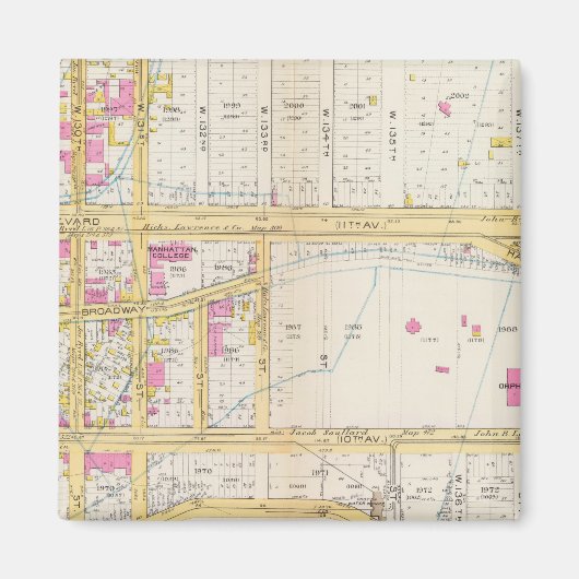 Manhatten, New York 6 Magnet (Vorne)