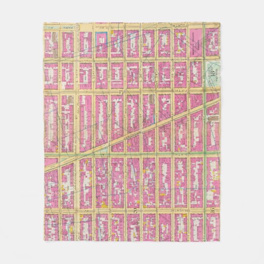 Manhatten, New York 7 Fleecedecke (Vorderseite)