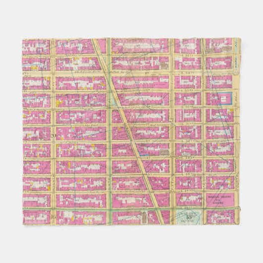 Manhatten, New York 7 Fleecedecke (Vorderseite (Horizontal))