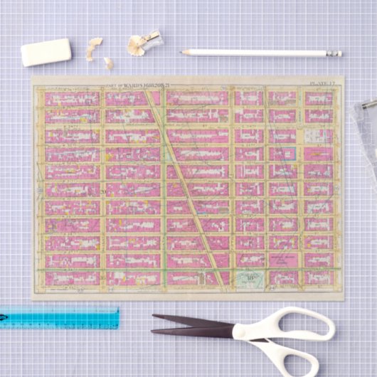 Manhatten, New York 7 Seidenpapier (Handwerk)