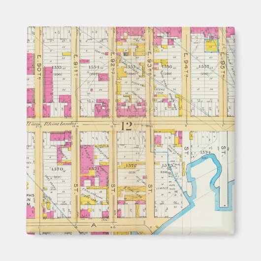 Manhatten, New York 8 Magnet (Vorne)