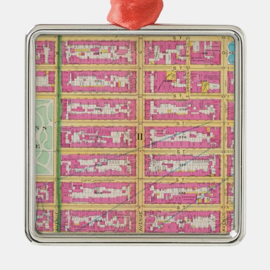 Manhatten, New York Silbernes Ornament (Vorne)