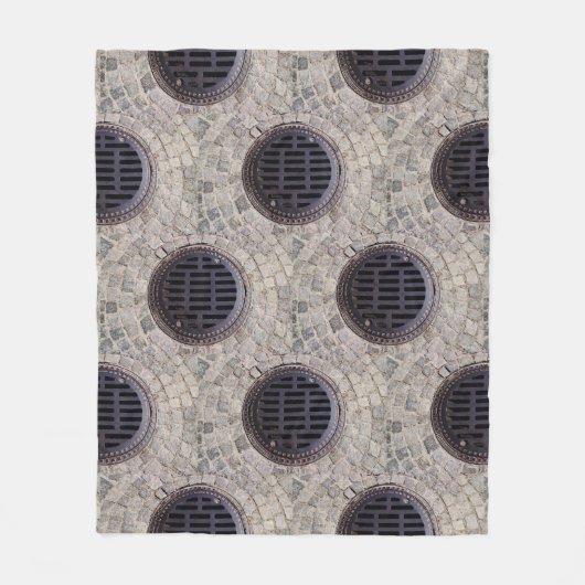 Manhole-Abdeckung und Kopfsteindecke Fleecedecke (Vorderseite)