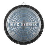 Manhole Cover Brooklyn Blue Dartscheibe (vorne)