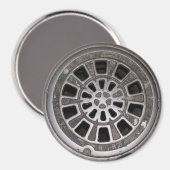 Manhole Cover Magnet (Vorderseite/Rückseite)