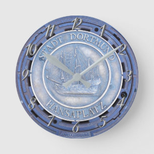Manhole Cover Runde Wanduhr