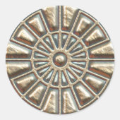 Manhole Cover Runder Aufkleber (Vorderseite)