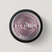 Manhole Covers Bronx Button (Vorderseite)