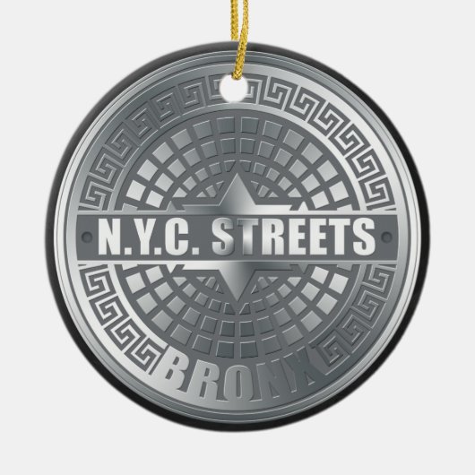 Manhole Covers Bronx Keramikornament (Vorne)