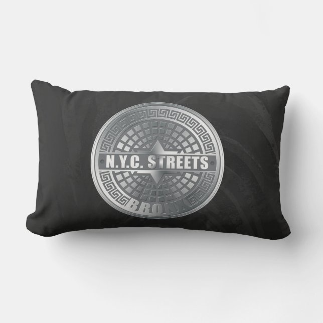 Manhole Covers Bronx Lendenkissen (Vorderseite)