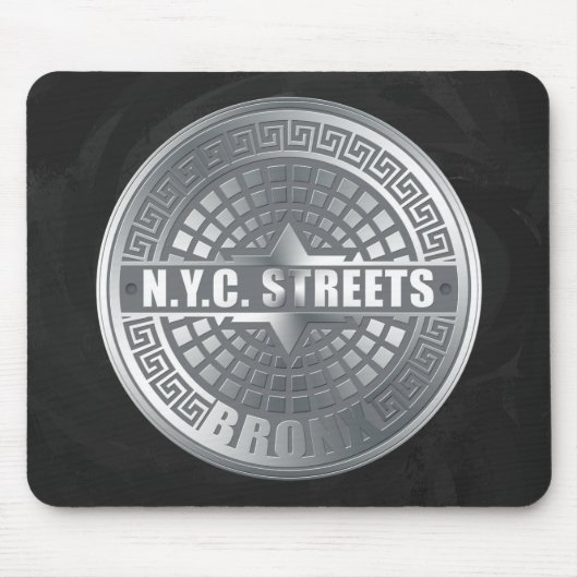 Manhole Covers Bronx Mousepad (Vorne)