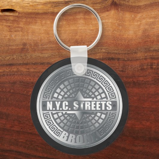 Manhole Covers Bronx Schlüsselanhänger (Vorderseite)