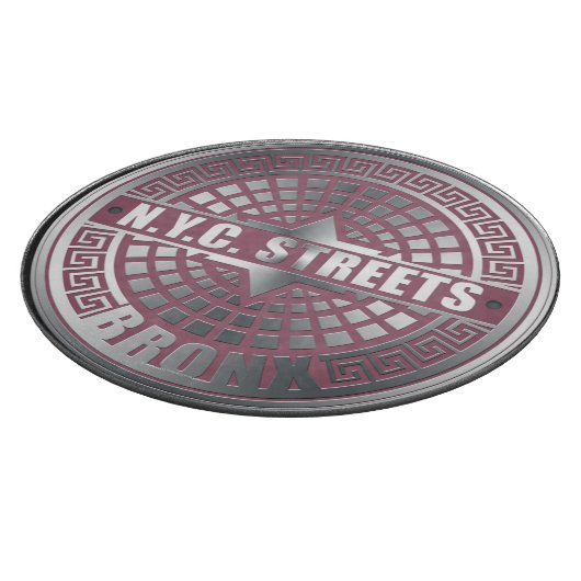 Manhole Covers Bronx Schneidebrett (Ecke)