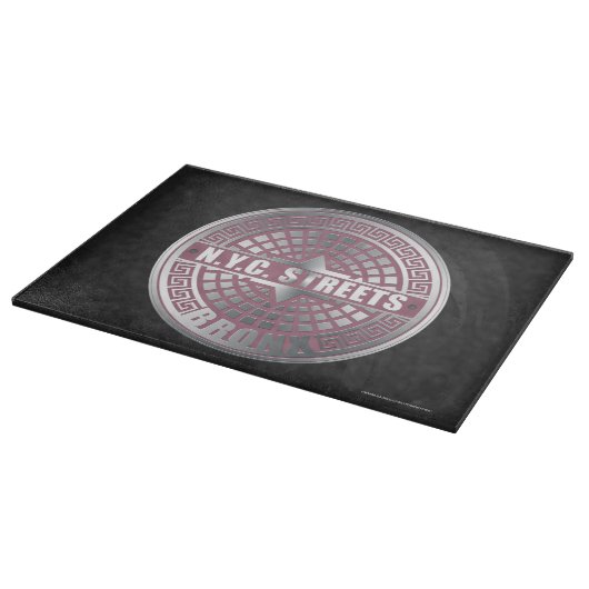 Manhole Covers Bronx Schneidebrett (Ecke)