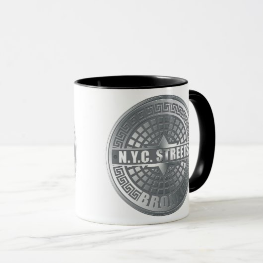 Manhole Covers Bronx Tasse (VorderseiteRechts)