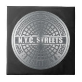 Manhole Covers Brooklyn Fliese (Vorderseite)