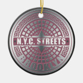 Manhole Covers Brooklyn Keramikornament (Vorne)