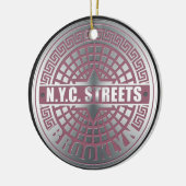 Manhole Covers Brooklyn Keramikornament (Links)