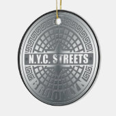 Manhole Covers Brooklyn Keramikornament (Links)
