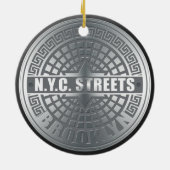 Manhole Covers Brooklyn Keramikornament (Hinten)