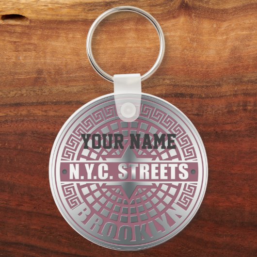 Manhole Covers Brooklyn Schlüsselanhänger (Vorderseite)