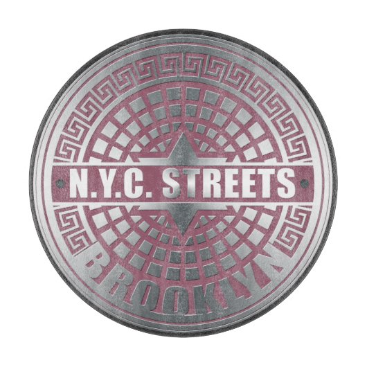 Manhole Covers Brooklyn Schneidebrett (Vorderseite)