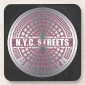 Manhole Covers Brooklyn Untersetzer (Vorderseite)