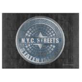 Manhole Covers Insel Staten Schneidebrett (Vorderseite)