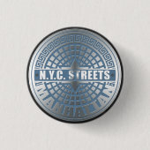 Manhole Covers Manhattan Button (Vorderseite)