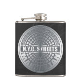 Manhole Covers Manhattan Flachmann (Vorderseite)