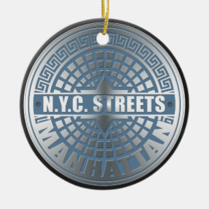 Manhole Covers Manhattan Keramikornament
