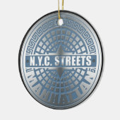 Manhole Covers Manhattan Keramikornament (Links)