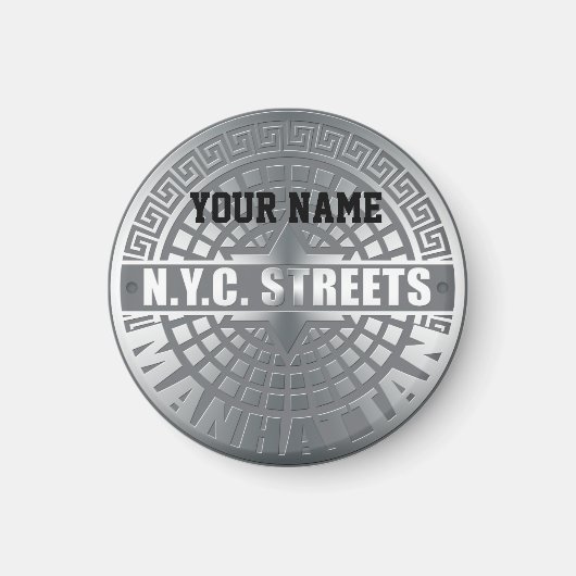 Manhole Covers Manhattan Magnet (Vorne)