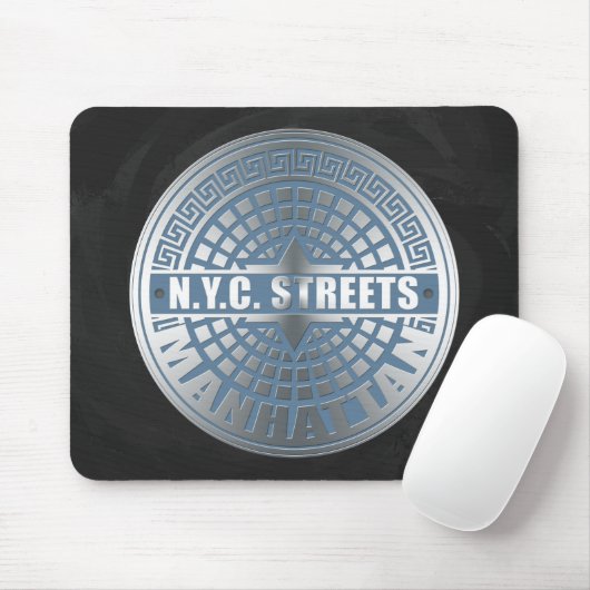 Manhole Covers Manhattan Mousepad (Mit Mouse)