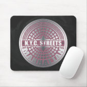 Manhole Covers Manhattan Mousepad (Mit Mouse)