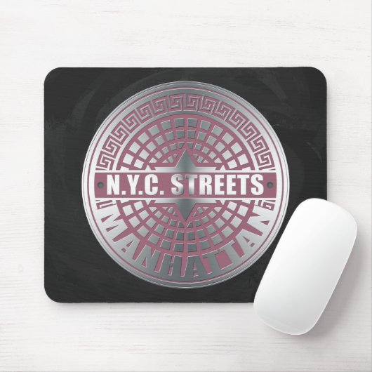 Manhole Covers Manhattan Mousepad (Mit Mouse)