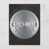 Manhole Covers Manhattan Postkarte (Vorderseite)