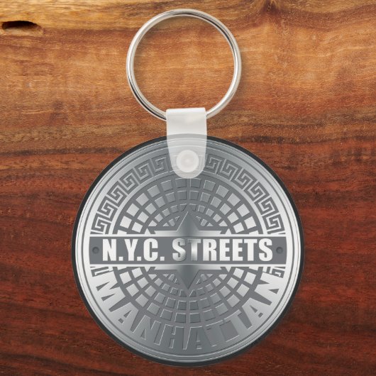 Manhole Covers Manhattan Schlüsselanhänger (Vorderseite)