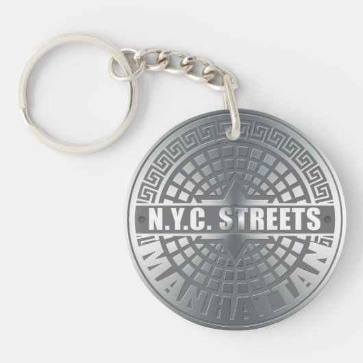 Manhole Covers Manhattan Schlüsselanhänger (Vorderseite)