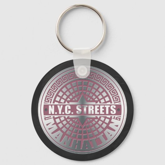 Manhole Covers Manhattan Schlüsselanhänger (Vorderseite)