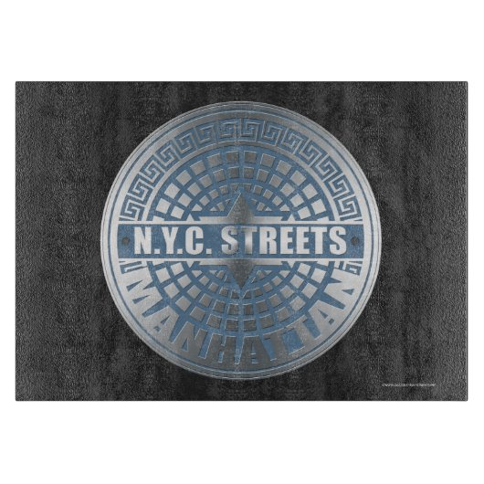 Manhole Covers Manhattan Schneidebrett (Vorderseite)