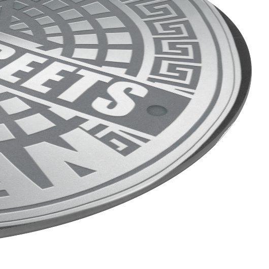 Manhole Covers Manhattan Schneidebrett (Ecke)