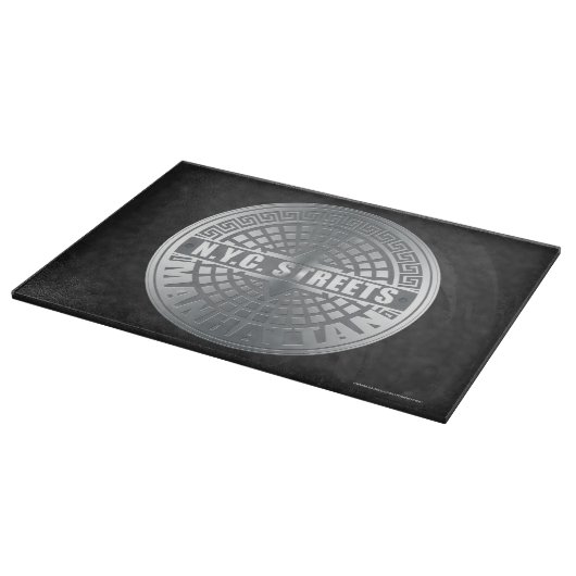 Manhole Covers Manhattan Schneidebrett (Ecke)