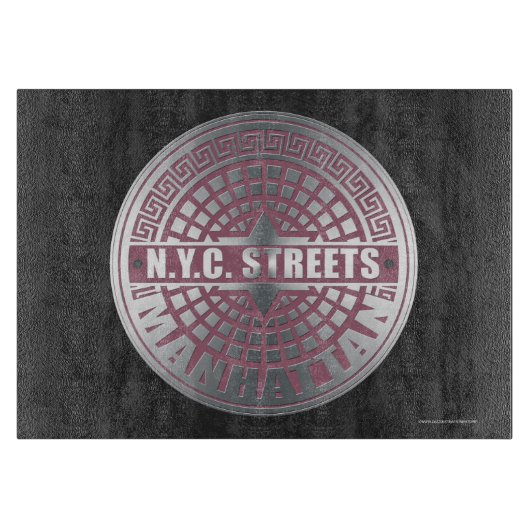 Manhole Covers Manhattan Schneidebrett (Vorderseite)