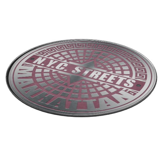 Manhole Covers Manhattan Schneidebrett (Ecke)