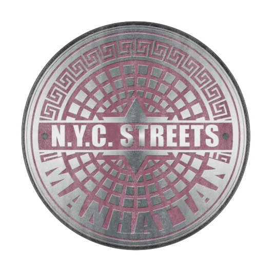 Manhole Covers Manhattan Schneidebrett (Vorderseite)
