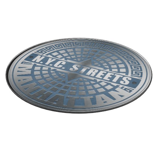Manhole Covers Manhattan Schneidebrett (Ecke)