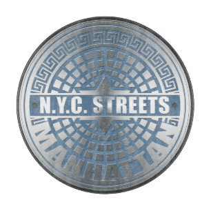 Manhole Covers Manhattan Schneidebrett