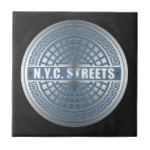Manhole Covers NYC Fliese (Vorderseite)